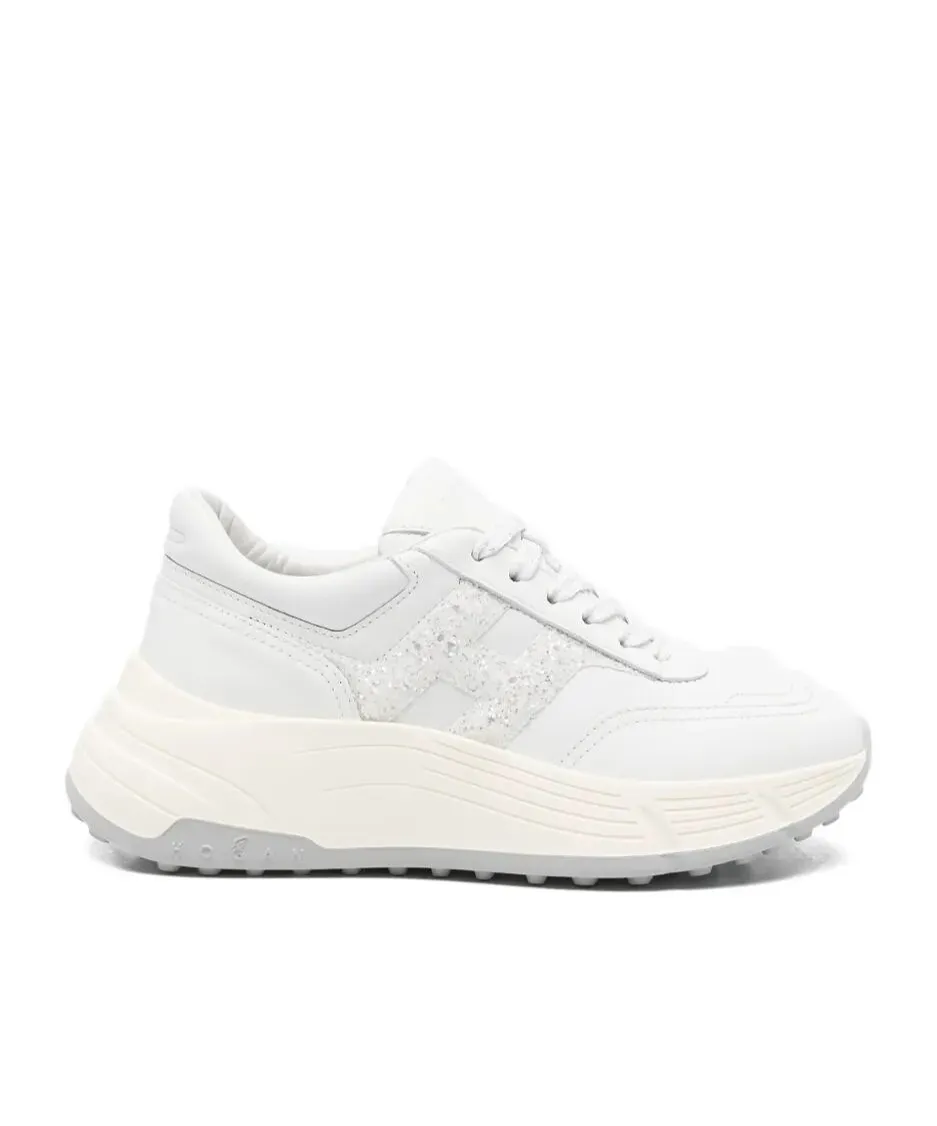 Hogan Glitter Logo Low-Top Sneakers