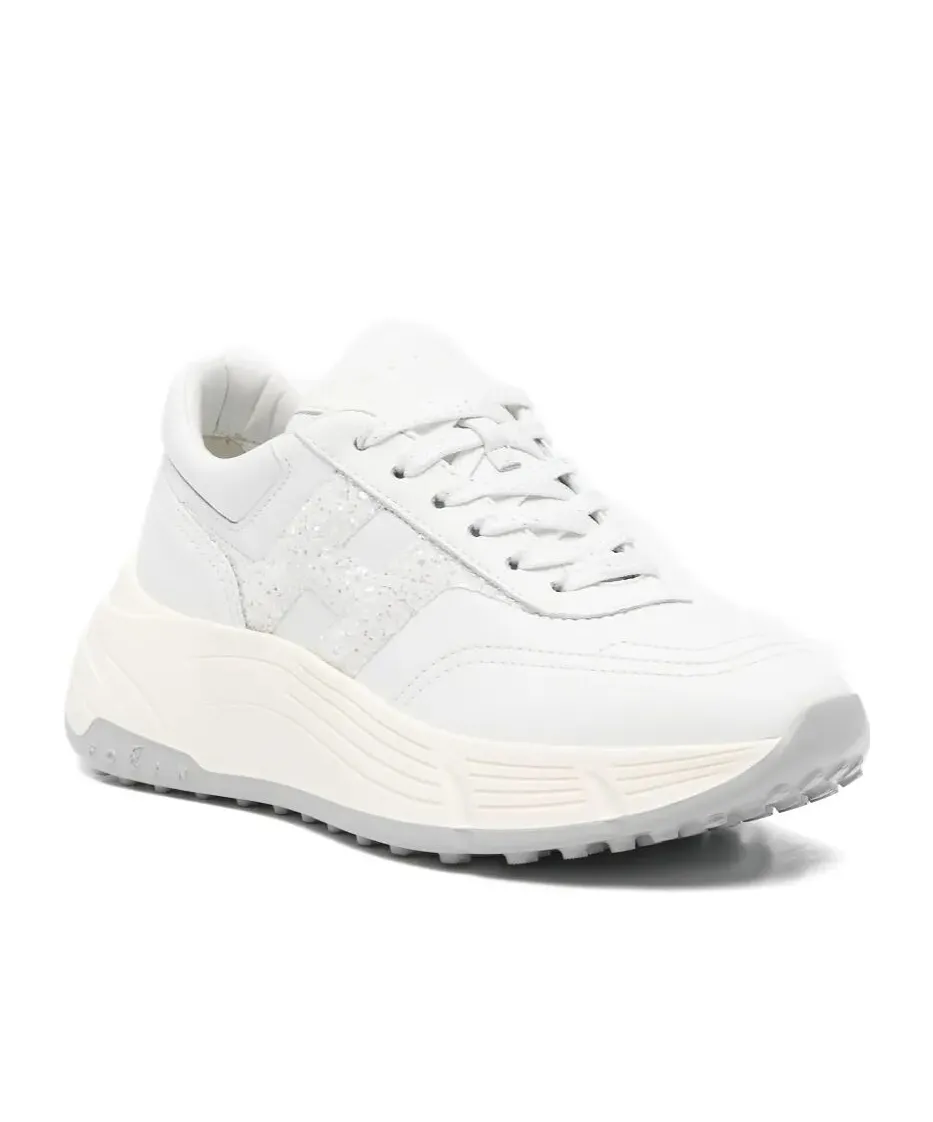 Hogan Glitter Logo Low-Top Sneakers