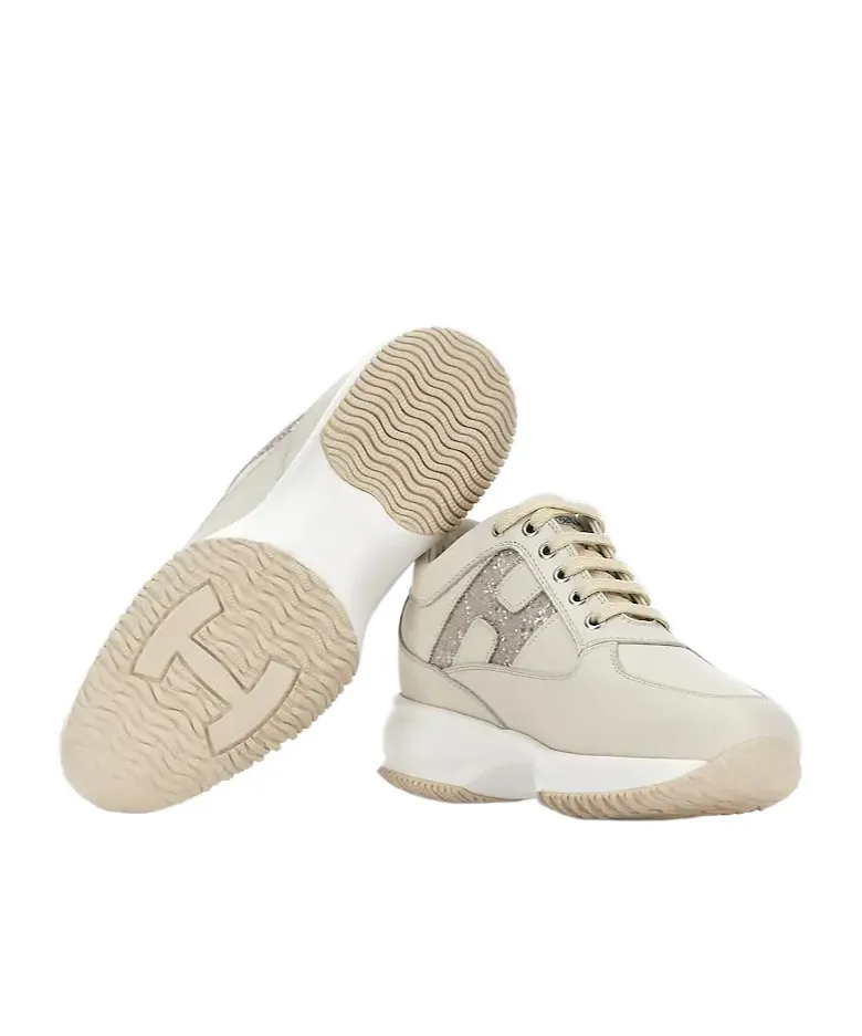 Hogan Embellished Lace-Up Sneakers