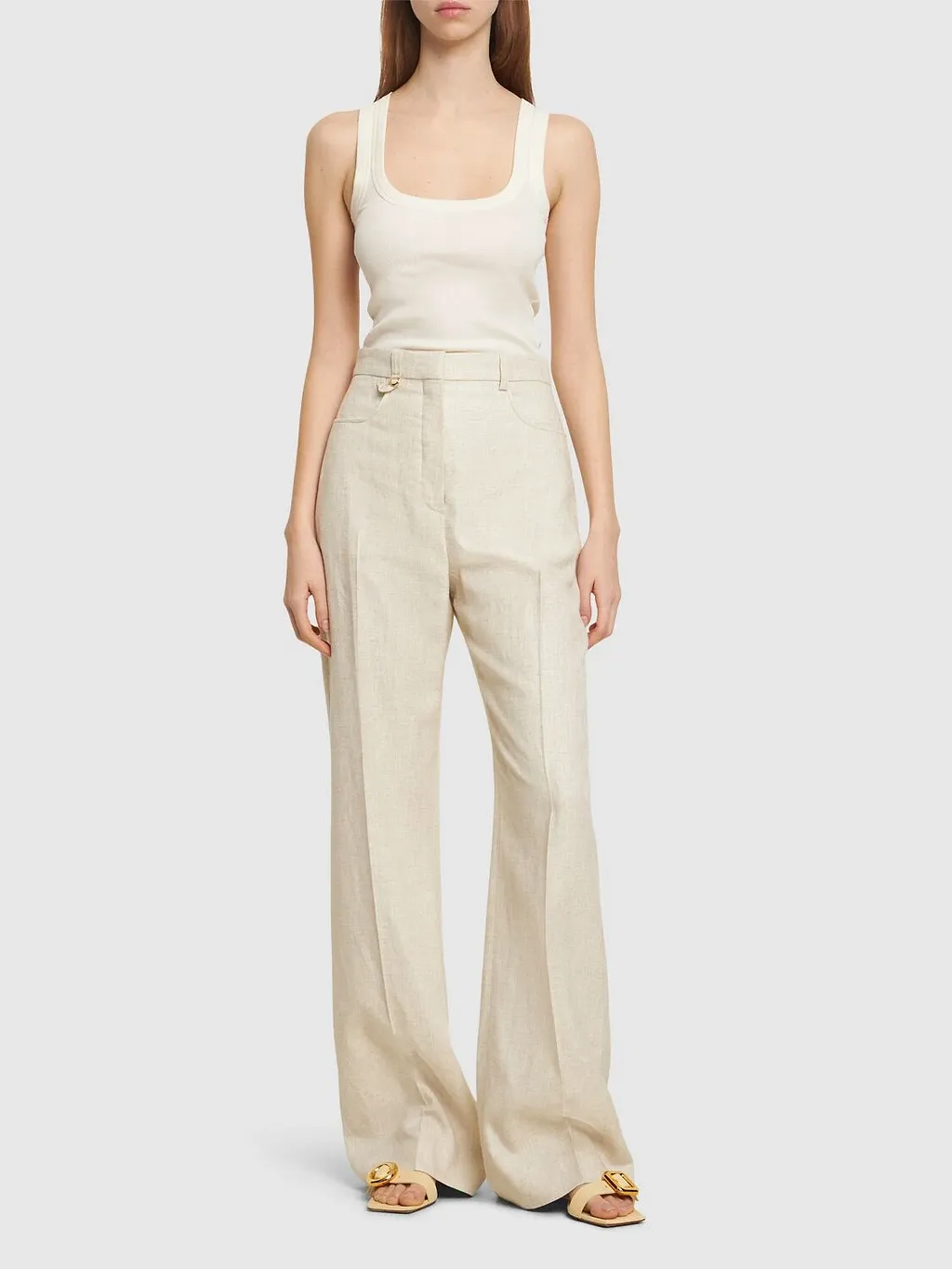 Crease Details Casual Pants