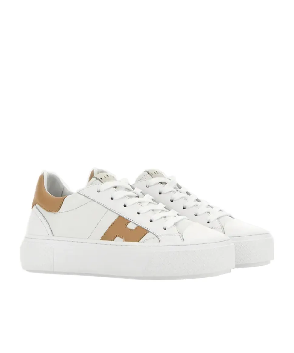 Hogan Logo Patch Lace-Up Sneakers