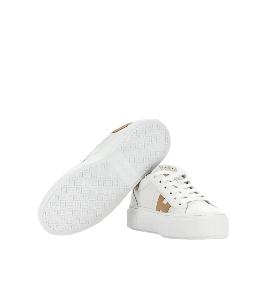 Hogan Logo Patch Lace-Up Sneakers