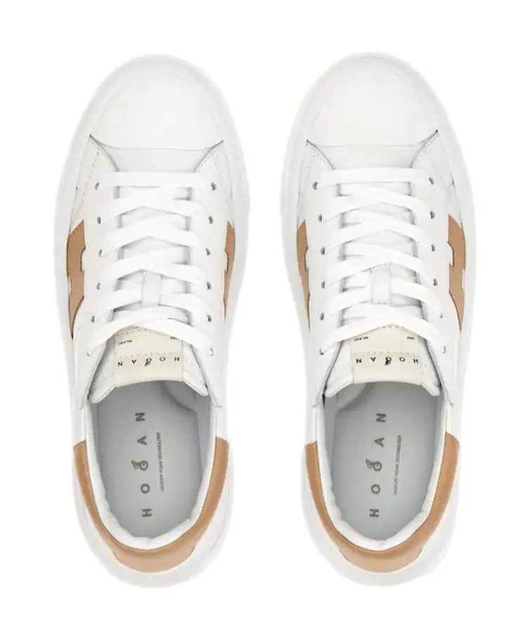 Hogan Logo Patch Lace-Up Sneakers