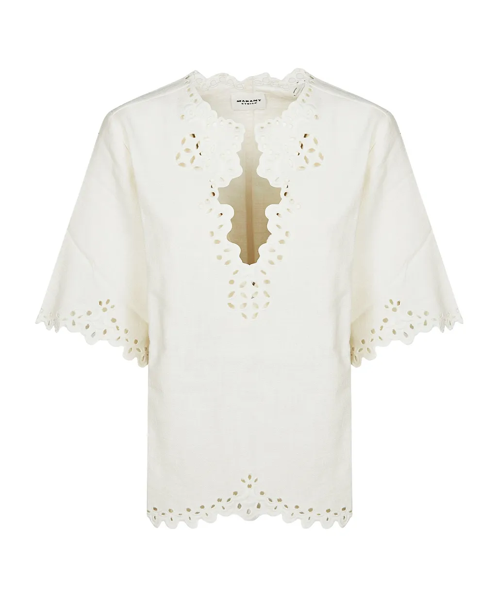 Isabel Marant Shana Broderie Tunic Top
