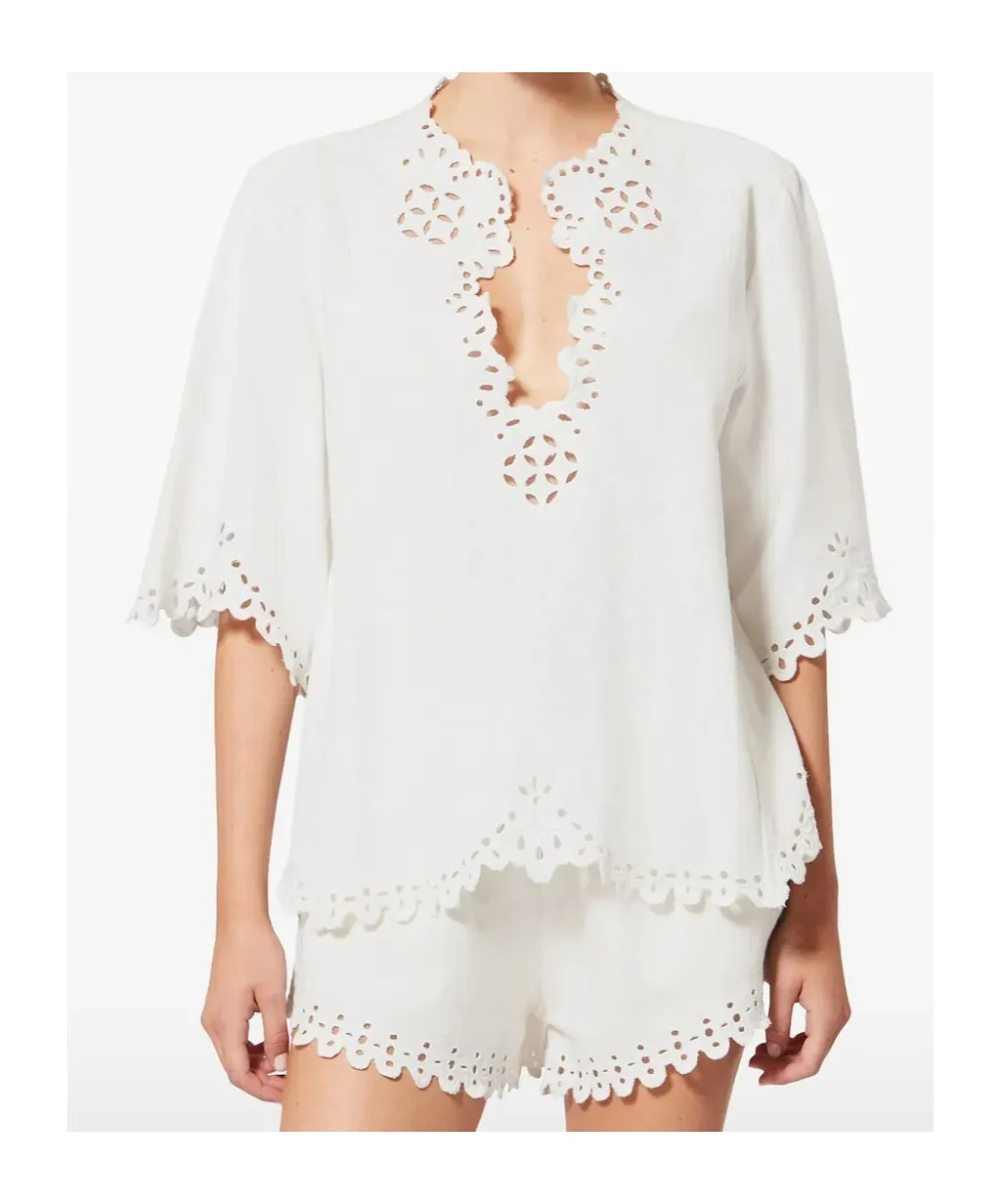 Isabel Marant Shana Broderie Tunic Top