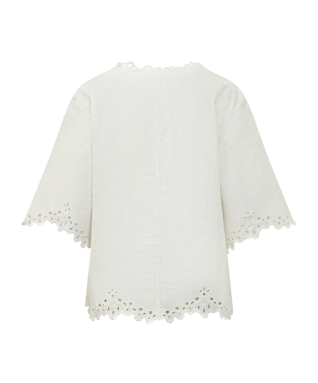 Isabel Marant Shana Broderie Tunic Top