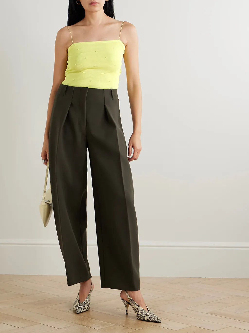 Jacquemus Draped Polka-Dot Motif Tank Top