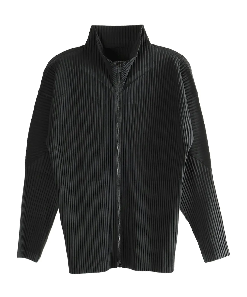 Homme Plissé Issey Miyake Pleated Basics Zip-Up Cardigan
