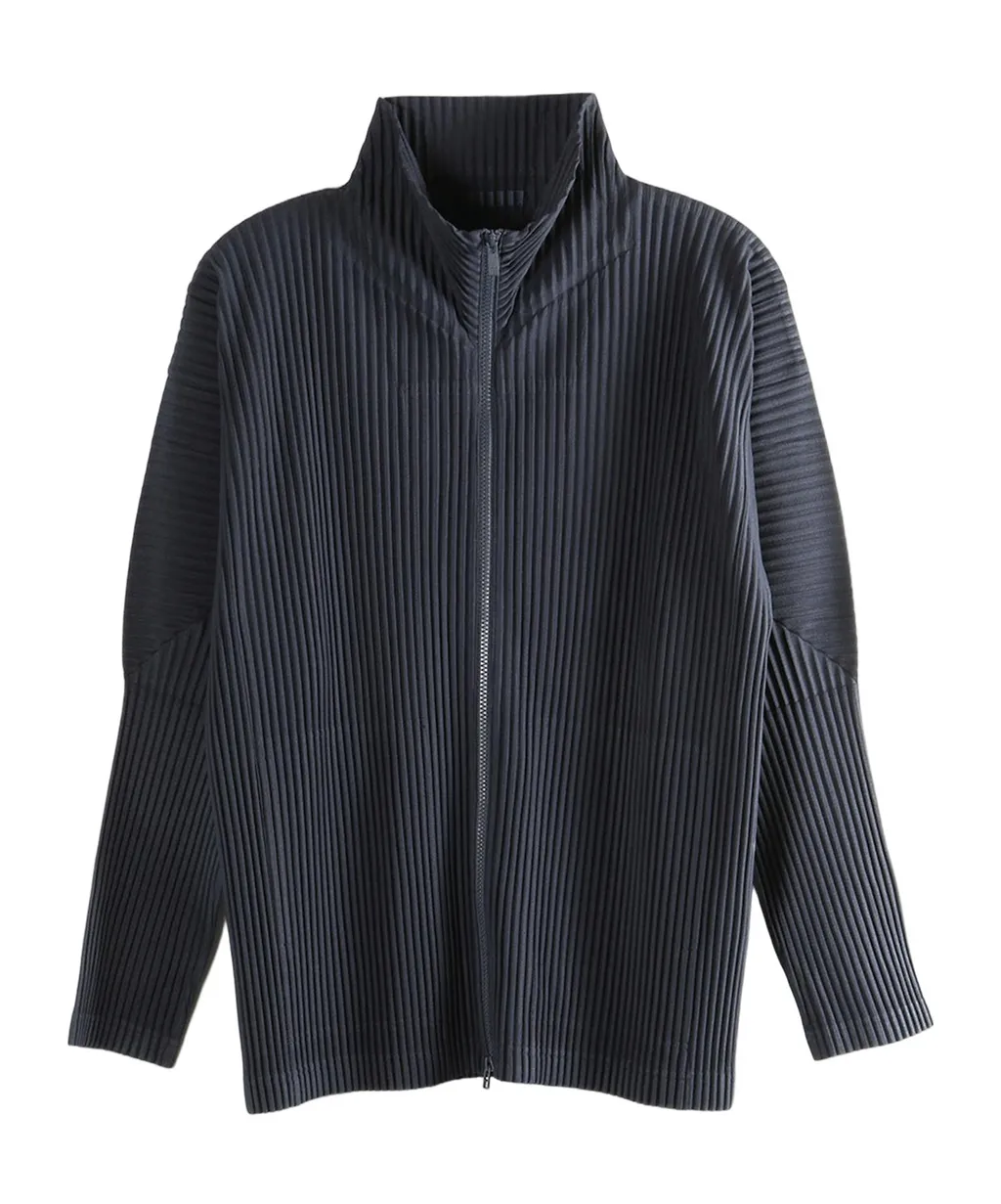 Homme Plissé Issey Miyake Pleated Basics Zip-Up Cardigan