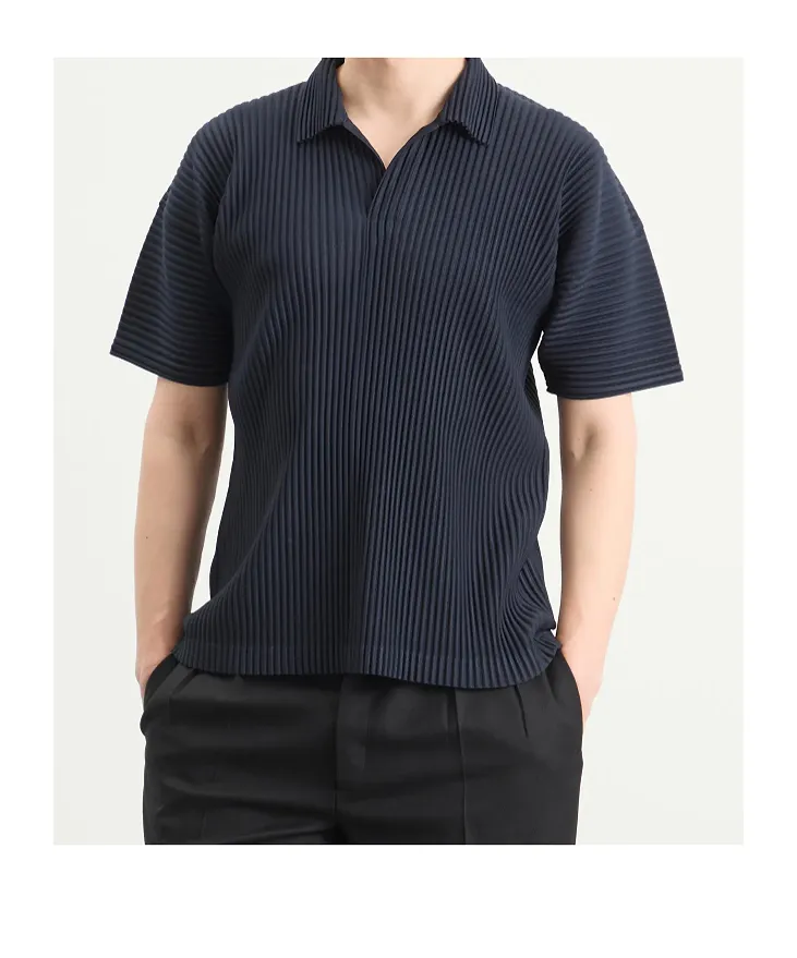 Homme Plissé Issey Miyake Pleated Polo Shirt