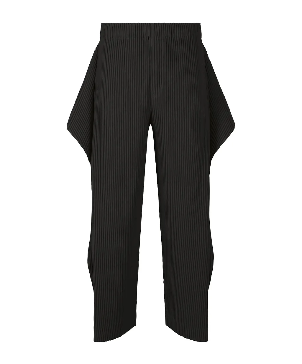 Pleated Cropped Trousers