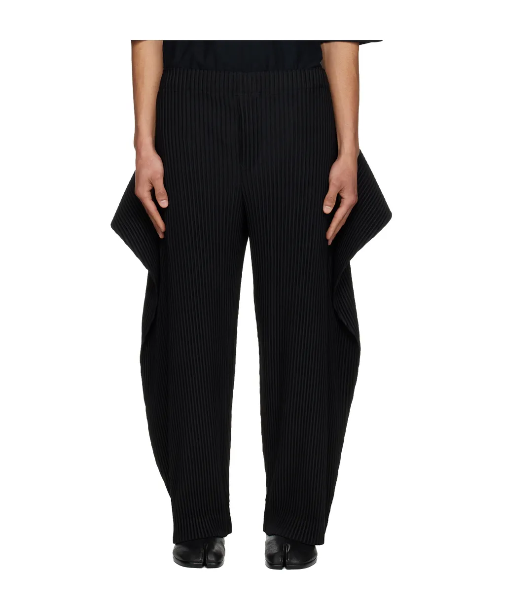 Pleated Cropped Trousers