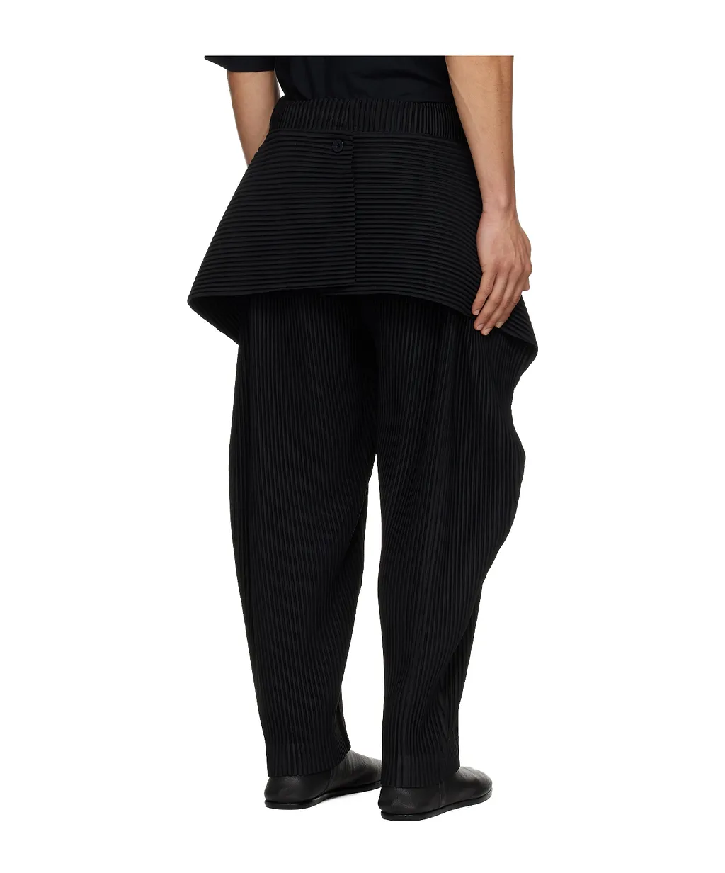 Pleated Cropped Trousers
