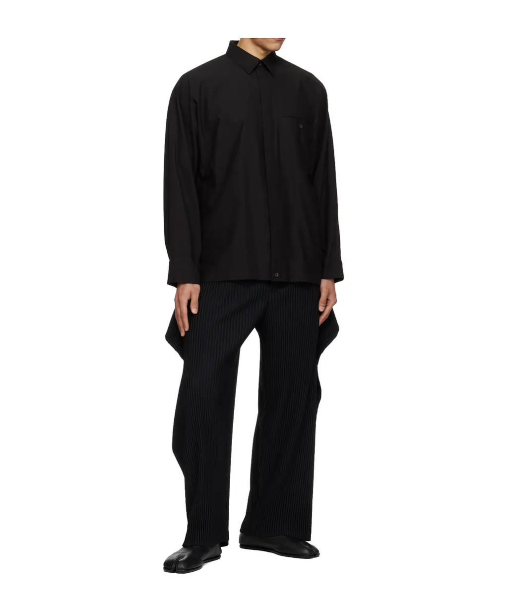 Pleated Cropped Trousers