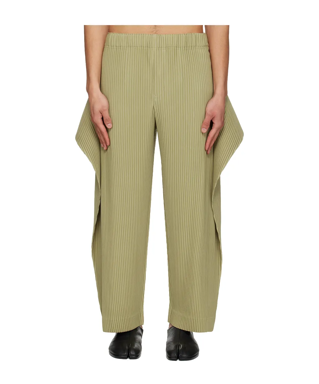 Pleated Layered Trousers