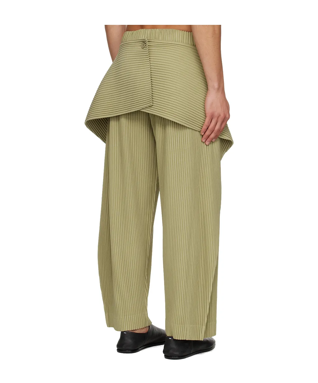 Pleated Layered Trousers
