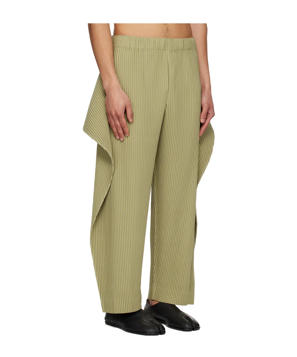 Pleated Layered Trousers
