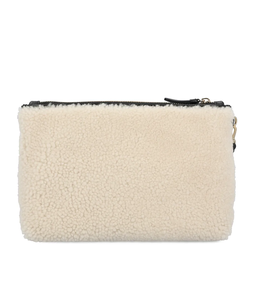 Jimmy Choo Logo Embroidered Clutch Bag