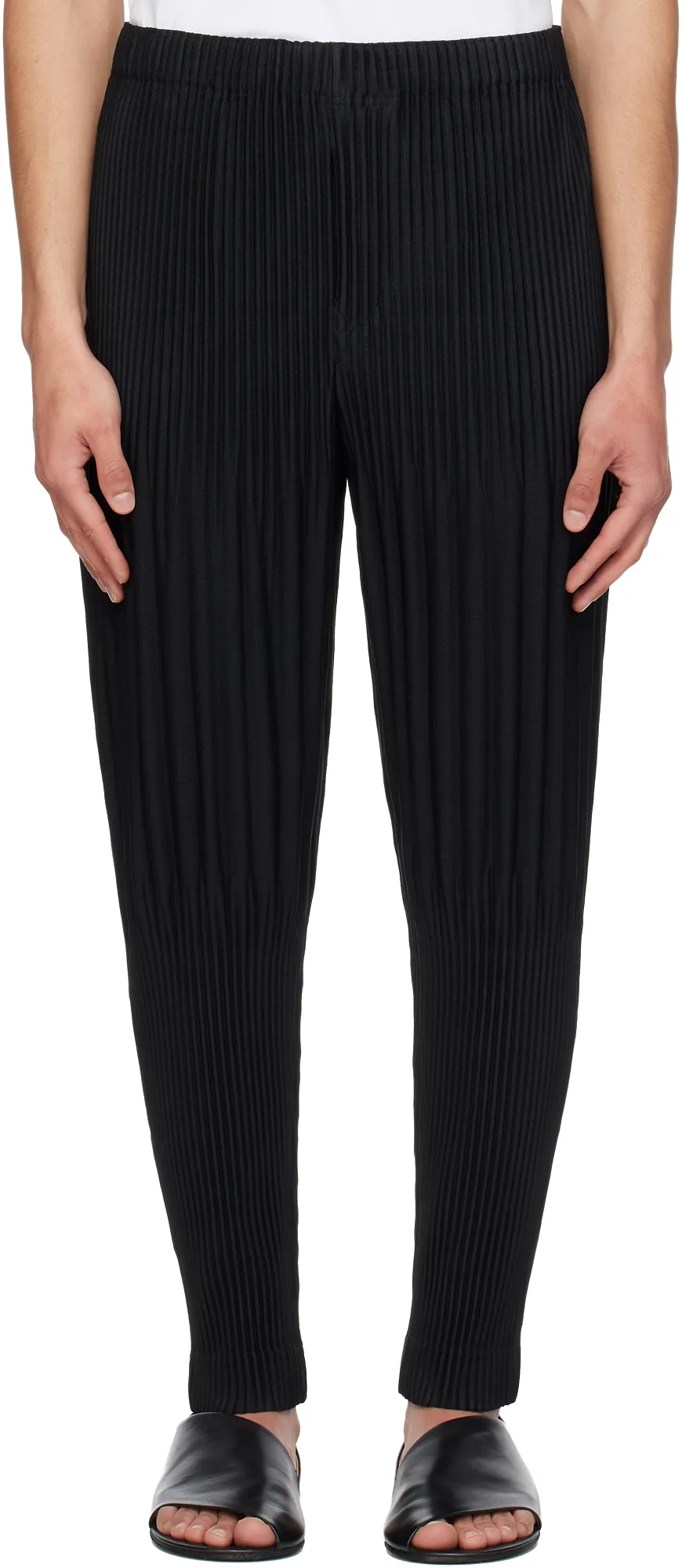 Plissé Tapered Trousers
