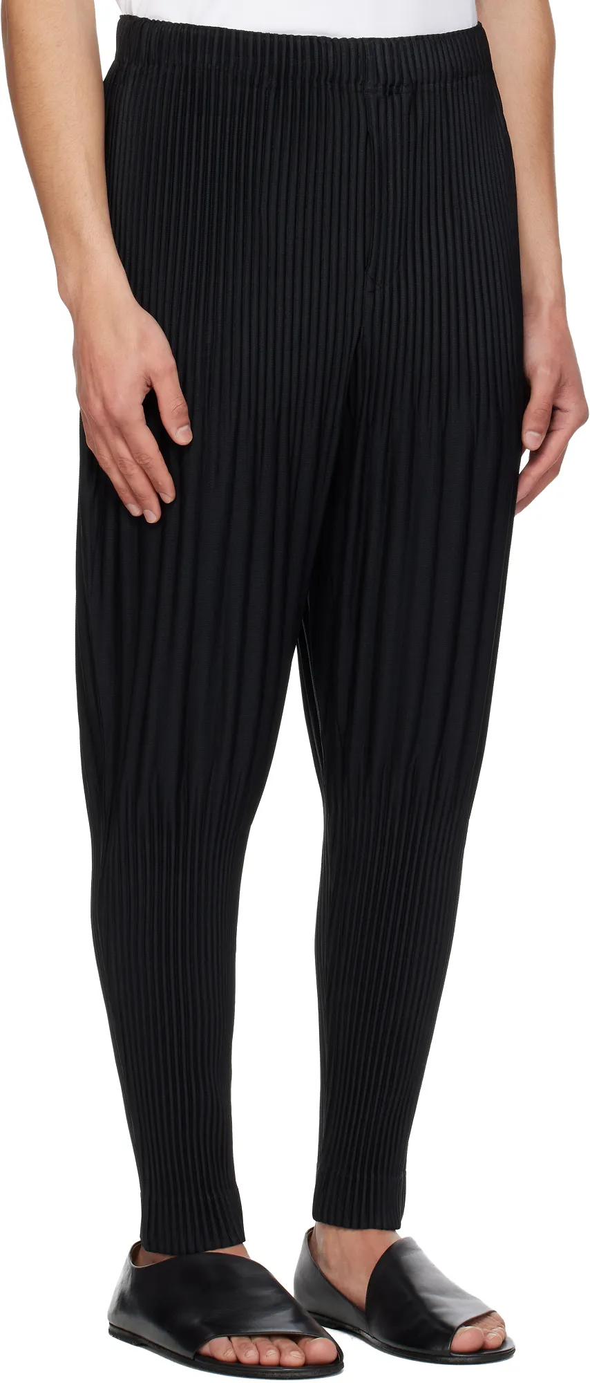 Plissé Tapered Trousers