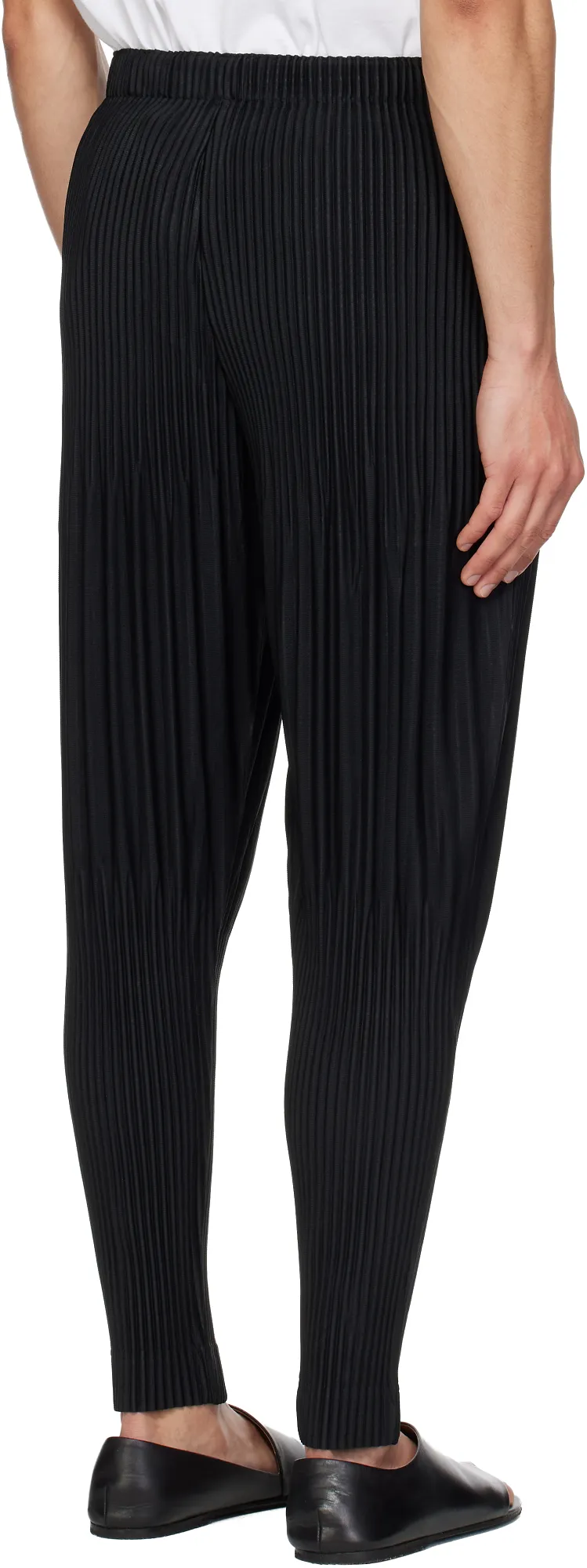 Plissé Tapered Trousers