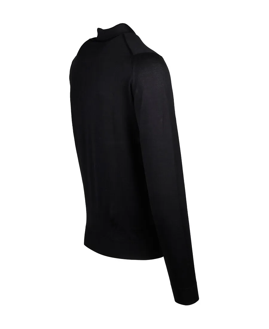 John Smedley Bradwell Long-Sleeve Polo Shirt