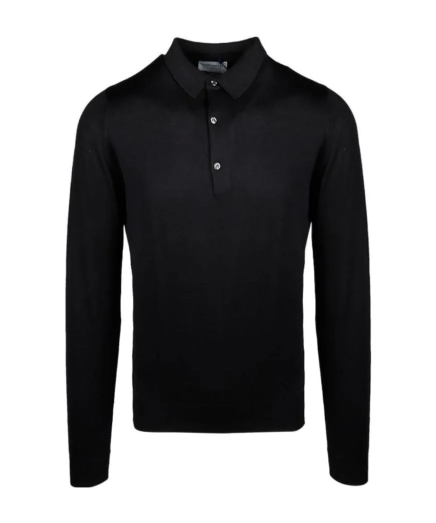 John Smedley Bradwell Long-Sleeve Polo Shirt