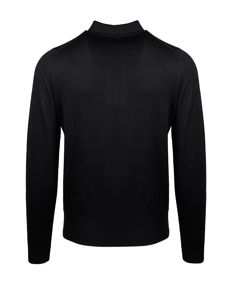 John Smedley Bradwell Long-Sleeve Polo Shirt