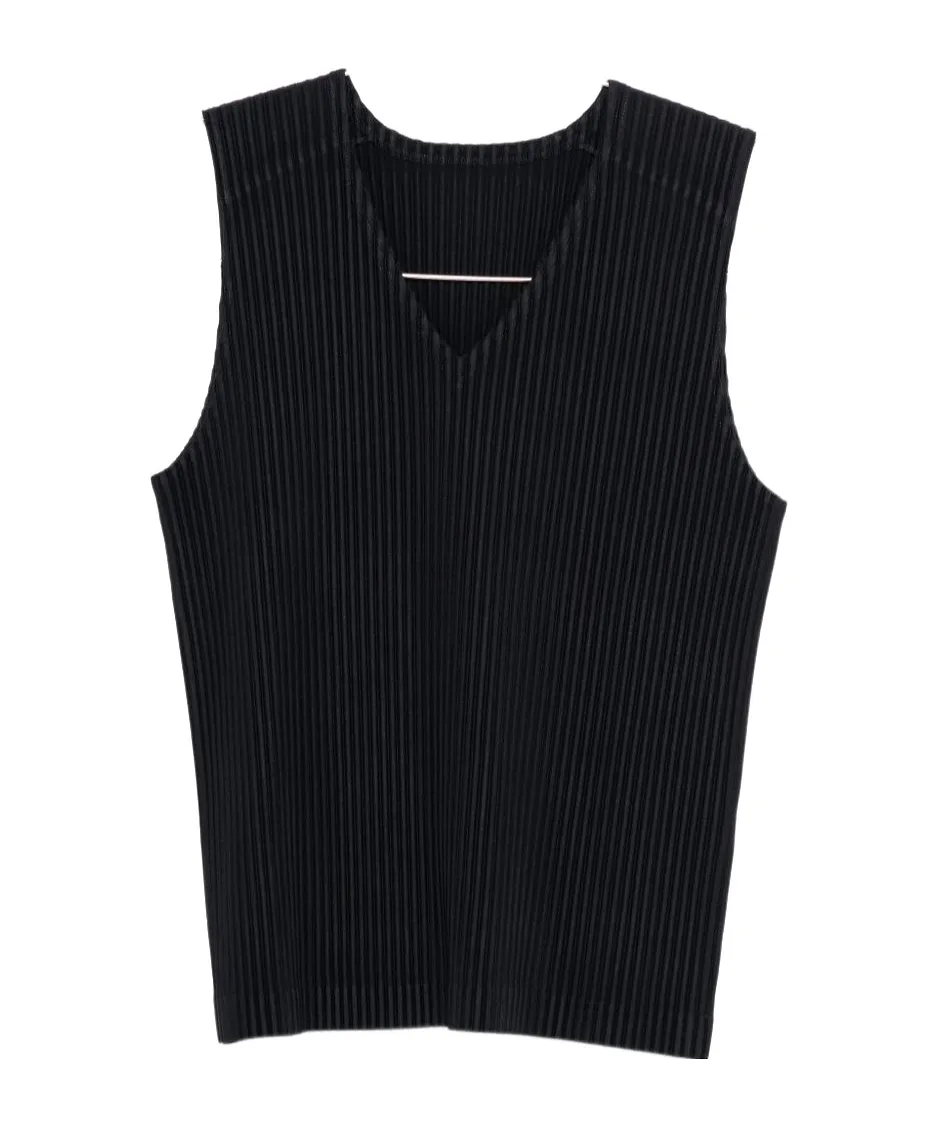 V-Neck Pleated Top