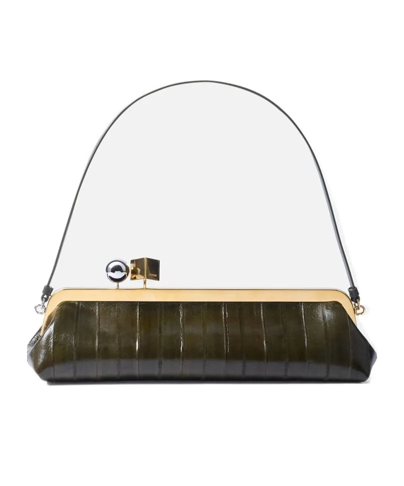 Long Buckle Clutch