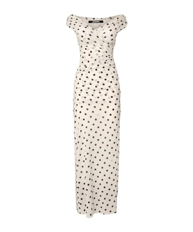 Rita Polka Dot Long Dress