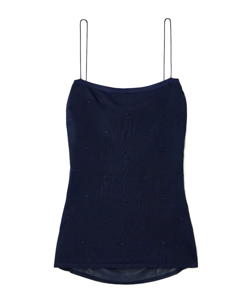 Jacquemus Draped Polka-Dot Motif Tank Top