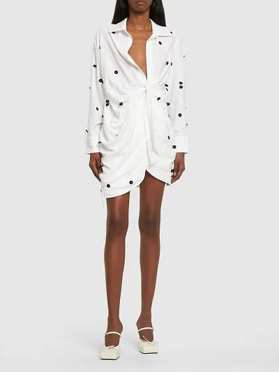 Sequined Embroidered Dress