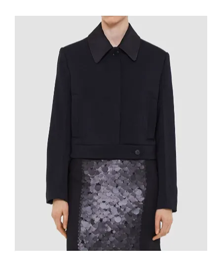 Abbe Boxy Stretch-Crepe Jacket
