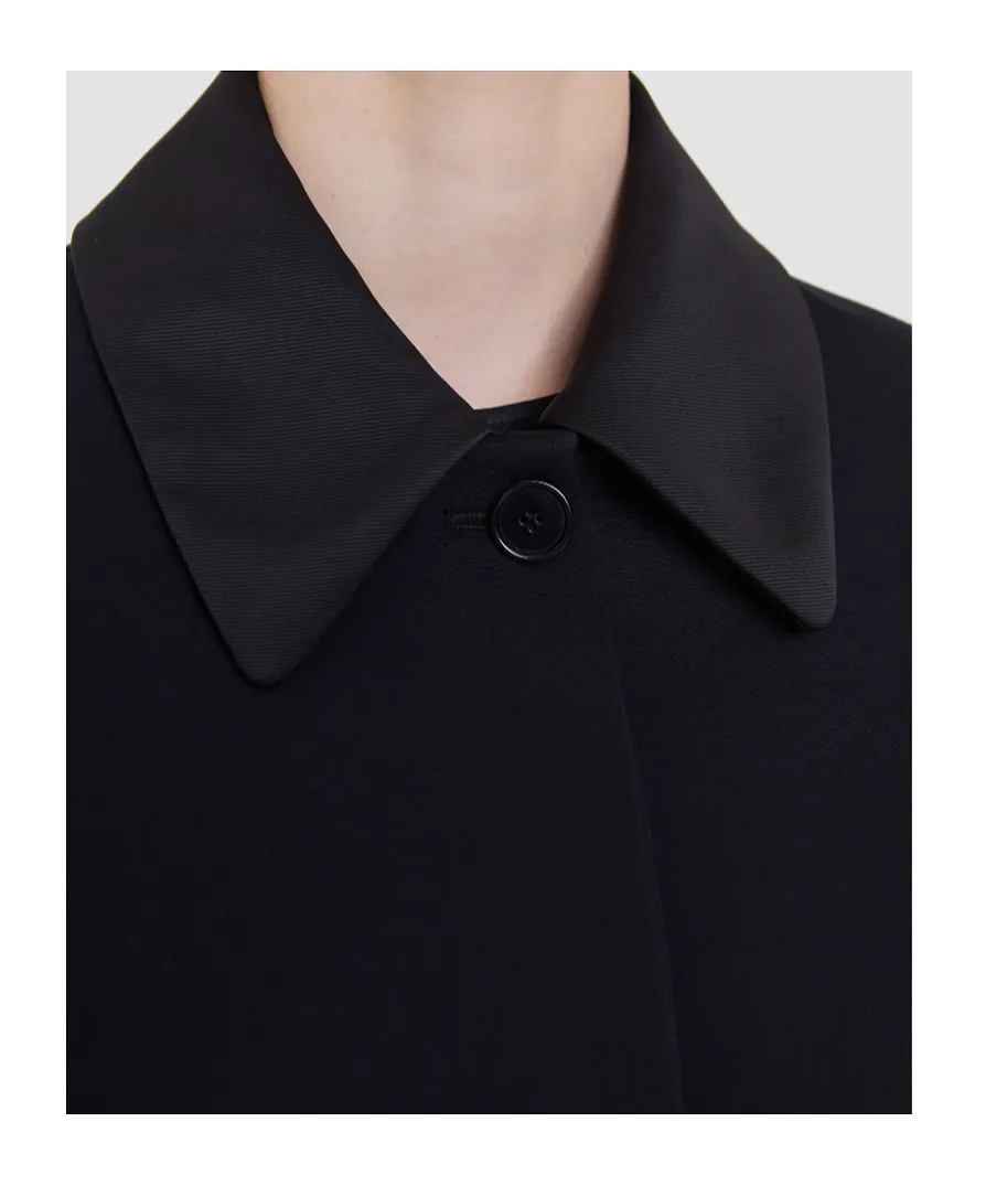 Abbe Boxy Stretch-Crepe Jacket