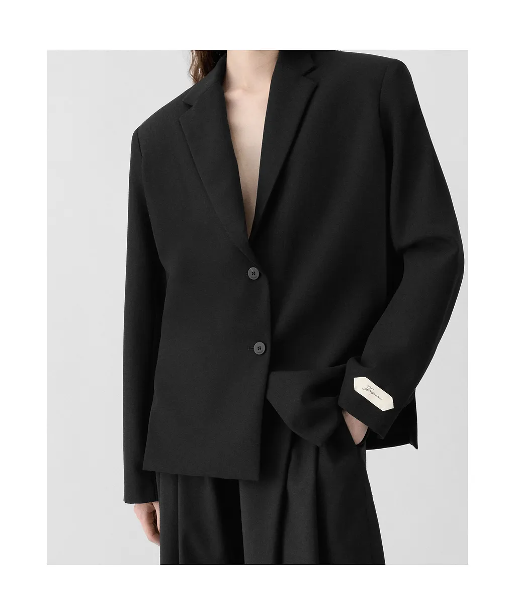 Single-Breasted Wool Blazer