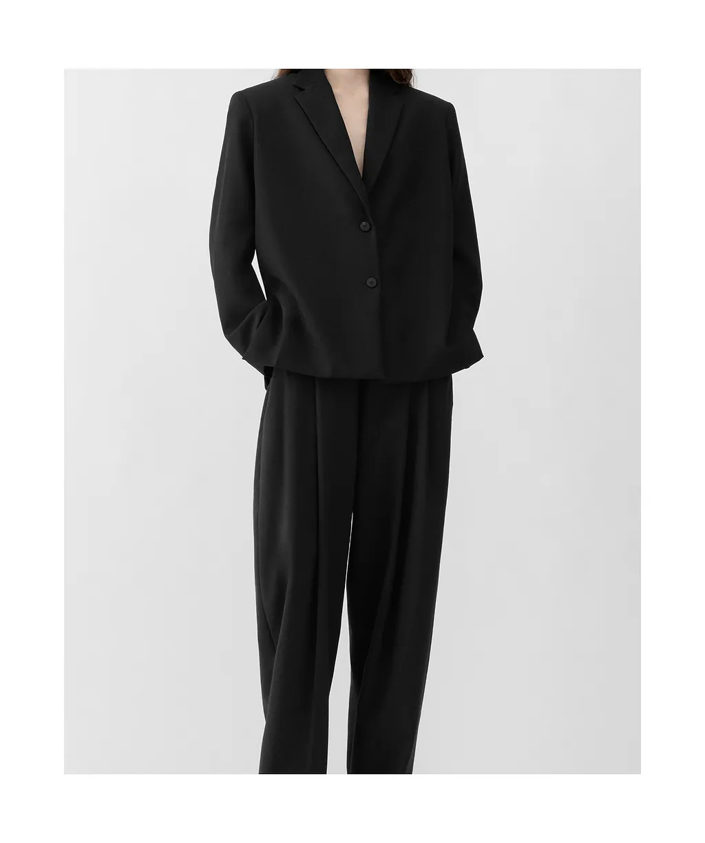 Single-Breasted Wool Blazer