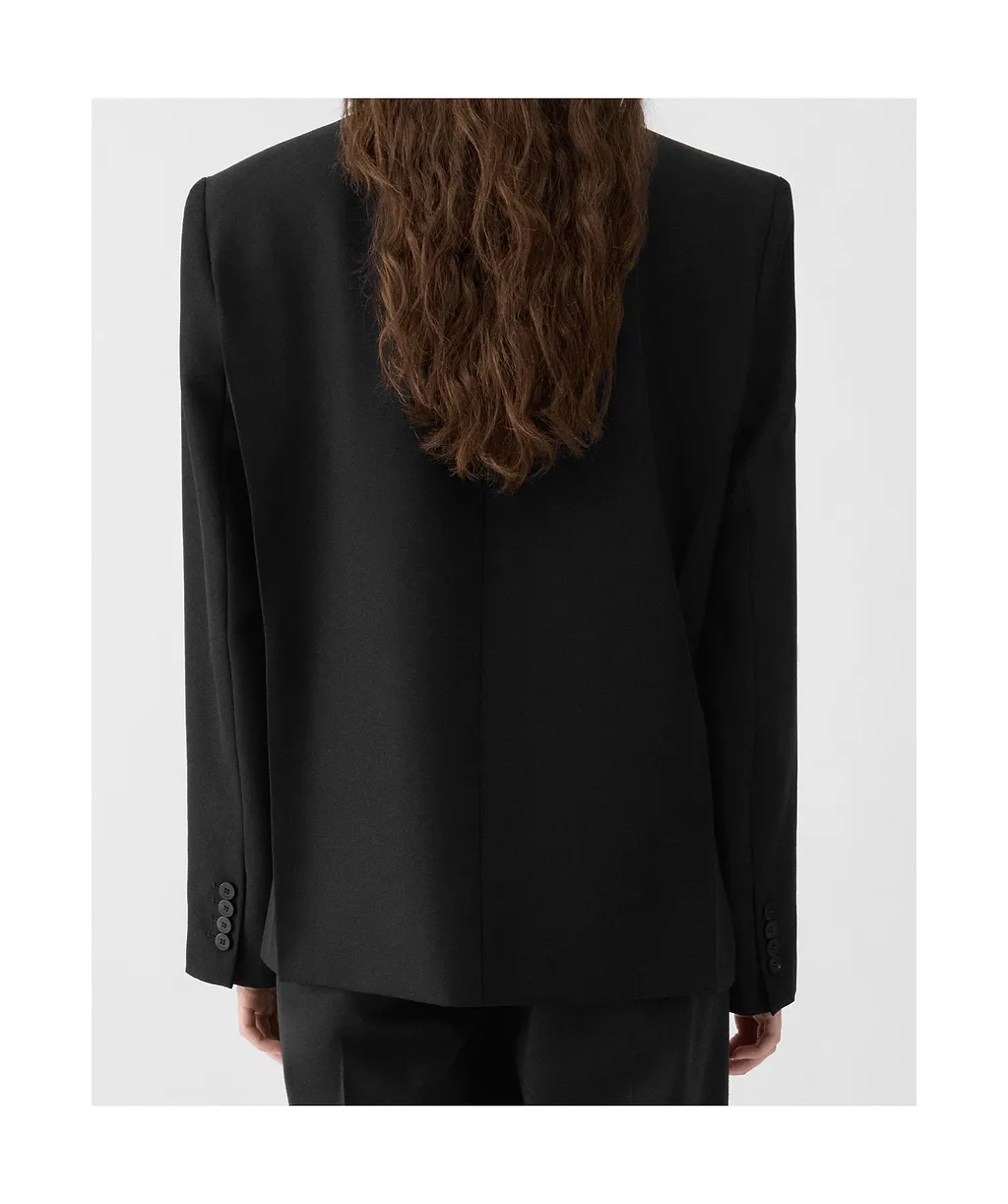 Single-Breasted Wool Blazer