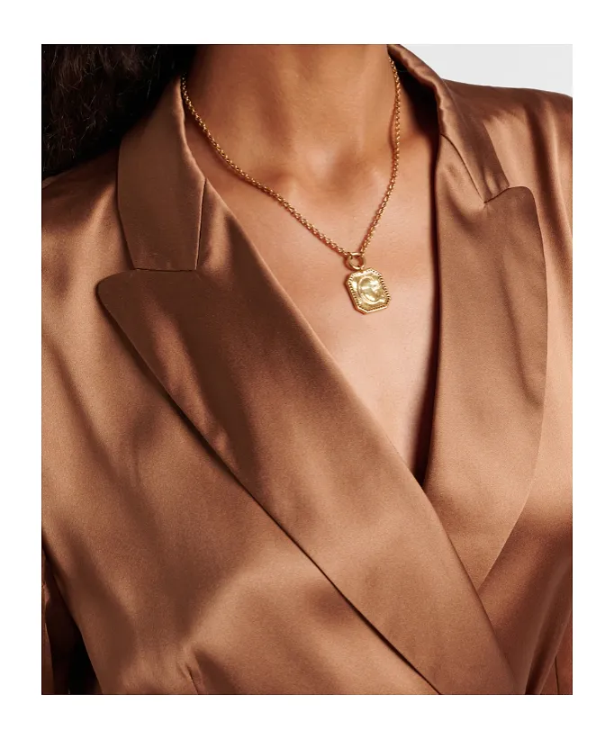 Archer Double-Breasted Silk Satin Blazer