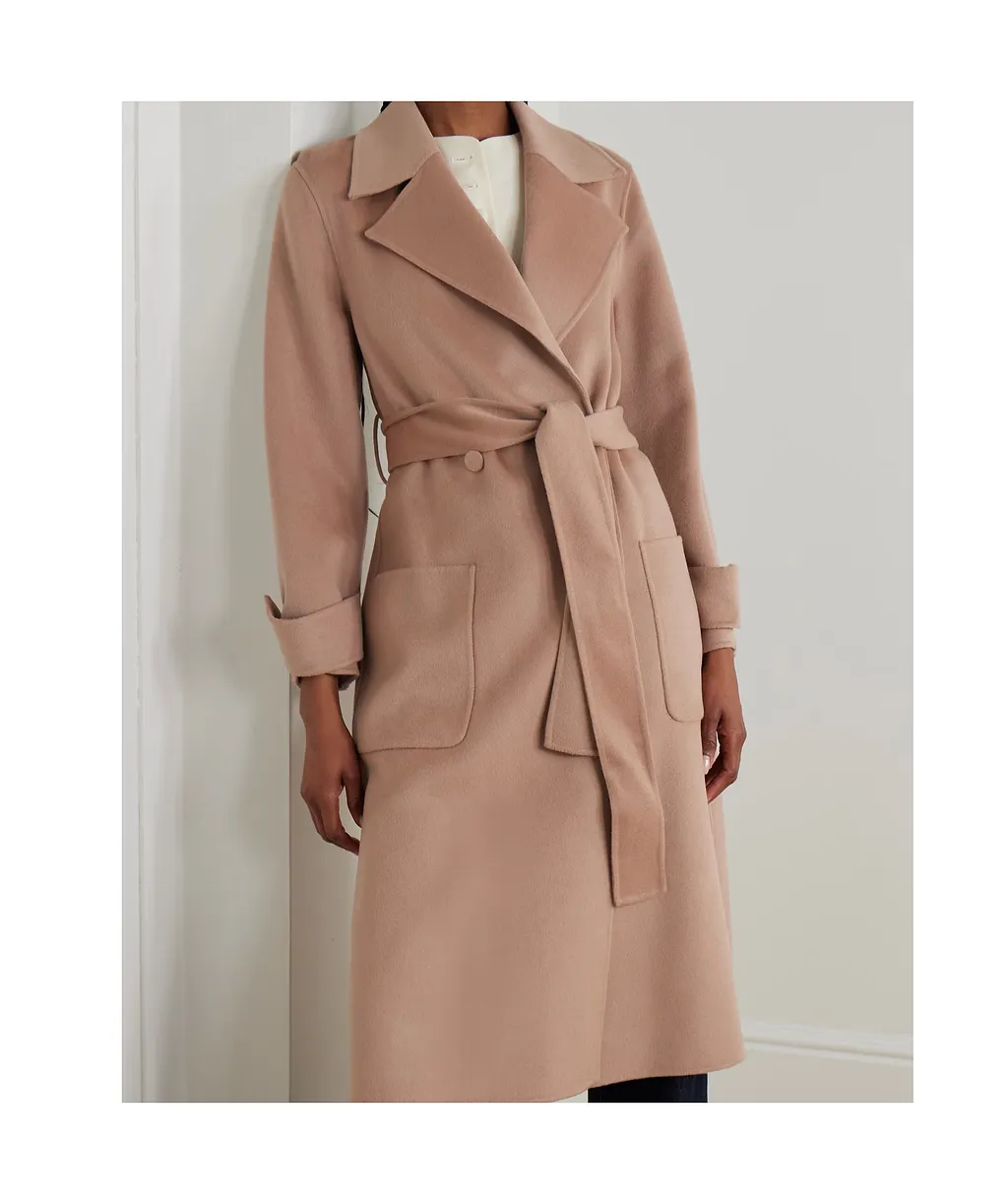 Belted Double-Breasted Coat