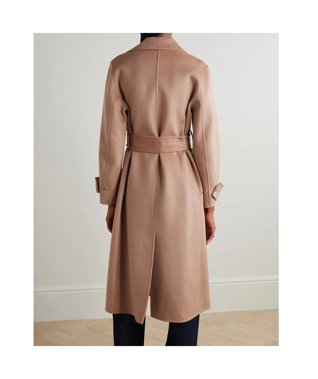 Belted Double-Breasted Coat