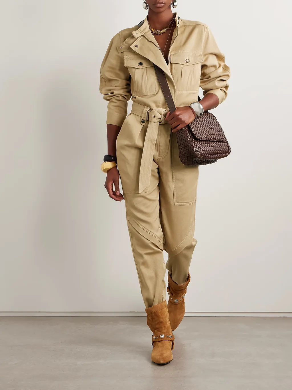 Jelica Lace-Up Jumpsuit