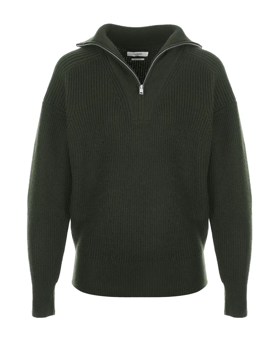 Logo-Patch Zip-Up Jumper