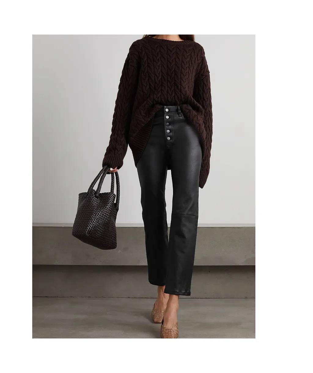 High Waist Straight Casual Pants