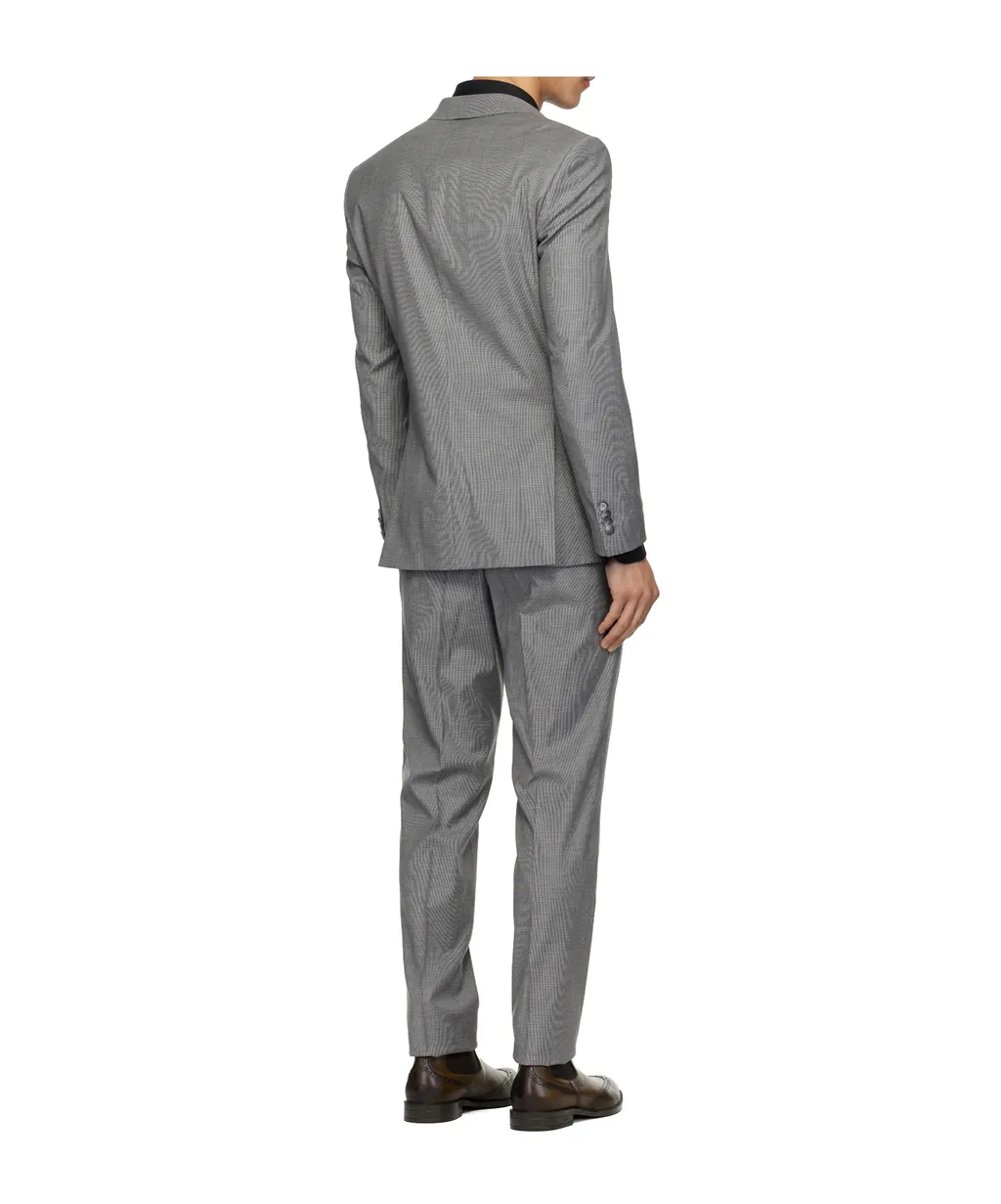 Houndstooth Long-Sleeved Suit