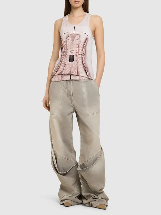 Printed Elastic Vest