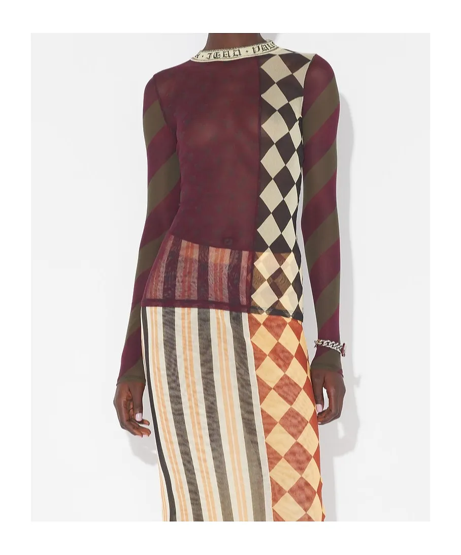 Patchwork Long-Sleeves Top