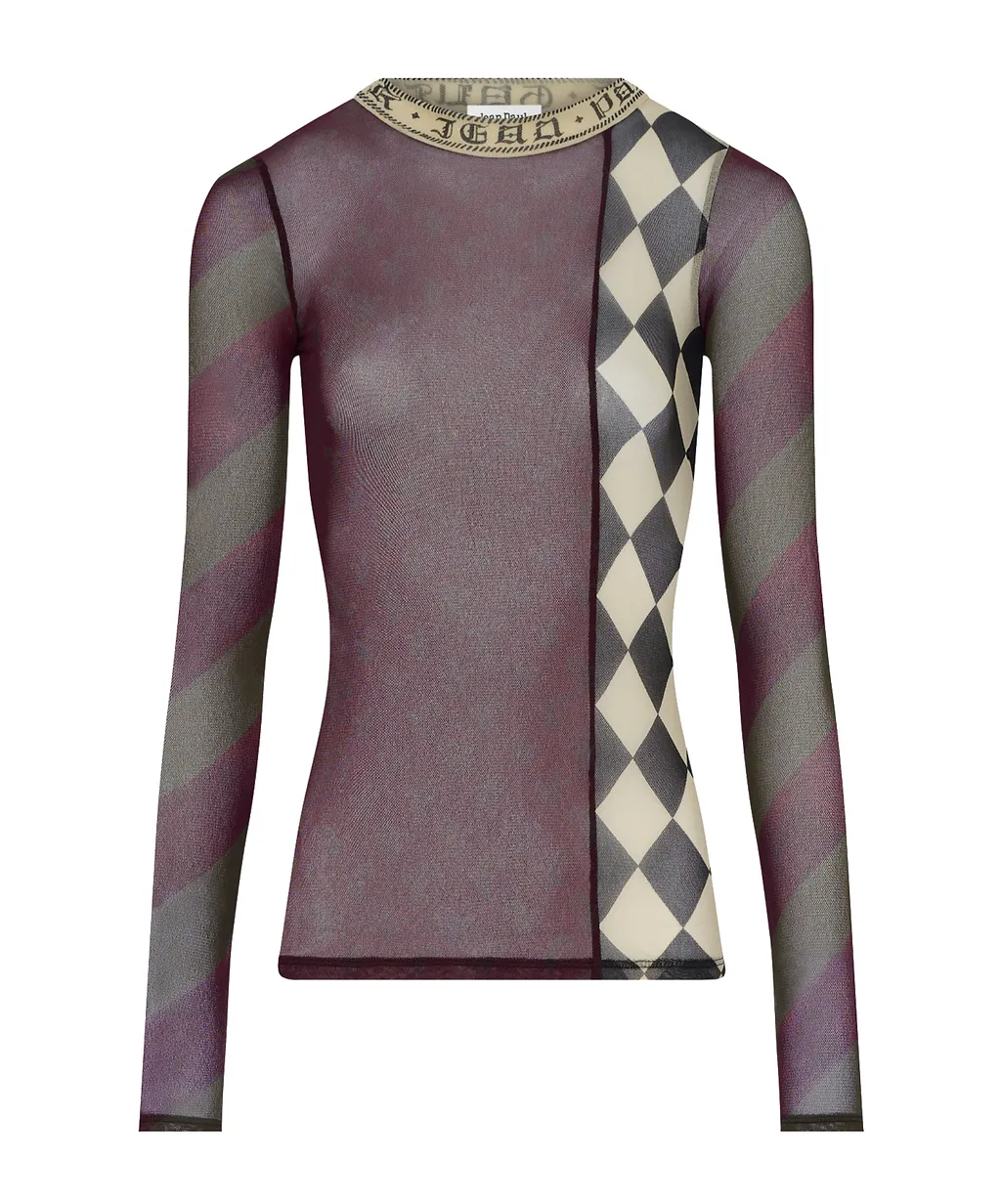 Patchwork Long-Sleeves Top