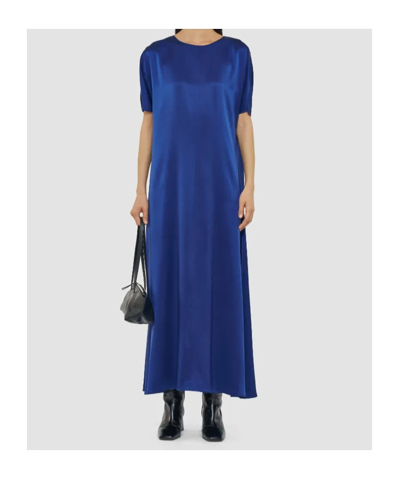Round-Neck Midi Dress