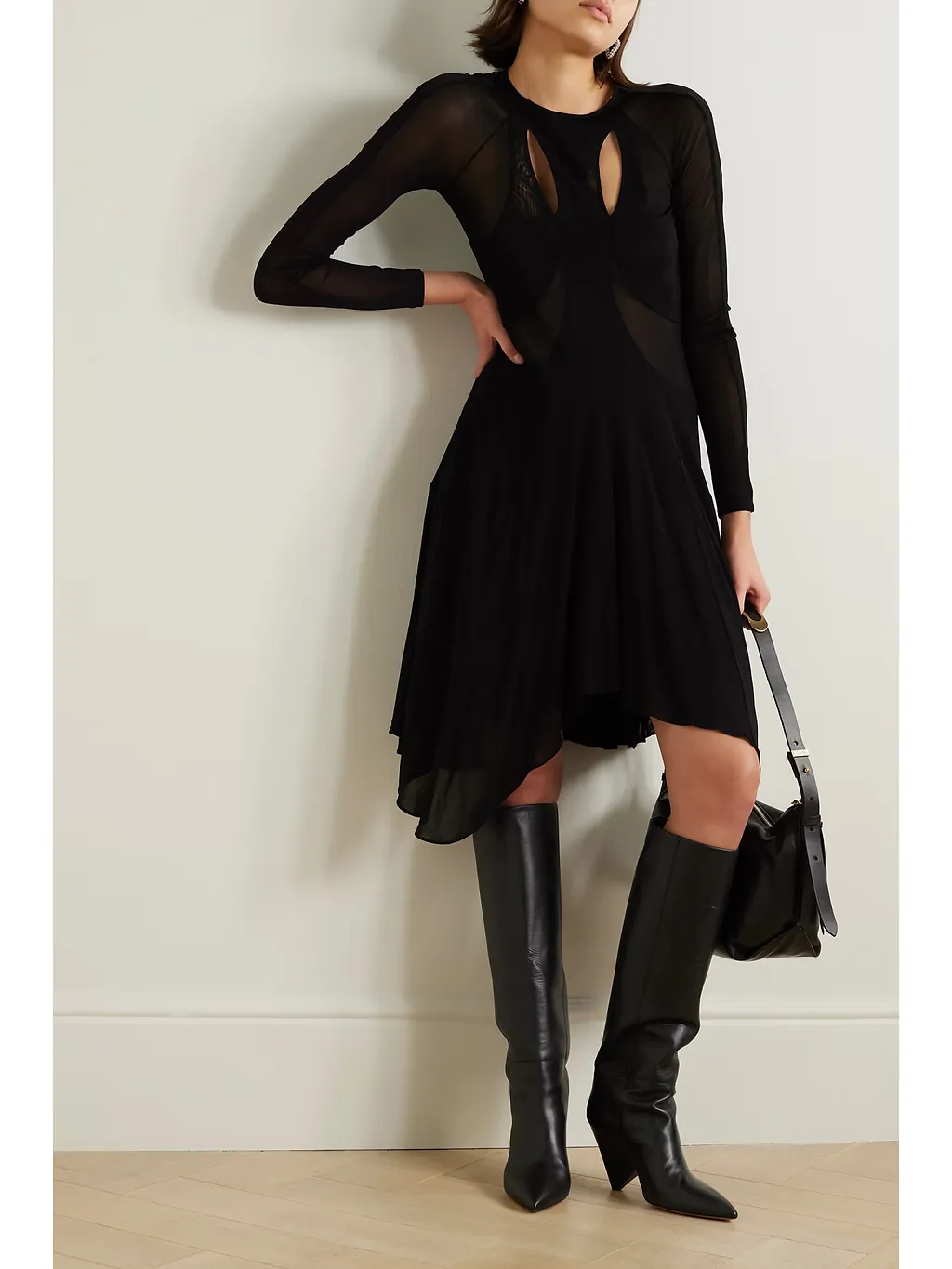 Radiya Asymmetrical Pleated Dress